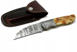 noz-edc-bushcraft-taktyczny-recznie-wykonany-stal-damascenska-skora-etui