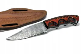 noz-mysliwski-bushcraft-recznie-wykonany-stal-damascenska-drewno-damast