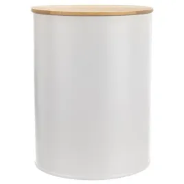 pojemnik-na-zywnosc-metalowy-bialy-z-bambusowa-pokrywka-whiteline-23-l