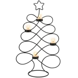 swiecznik-metalowy-czarny-choinka-49-cm