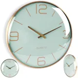 zegar-scienny-zloty-mietowy-30-cm-stan-nowy-kolor-inny