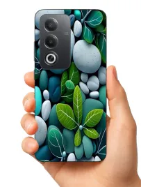 etui-case-do-oppo-a3-pro-5g-a80-5g-kamienie-liscie-wzorki