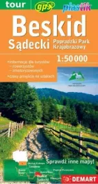 beskid-sadecki-mapa-turystyczna-praca-zbiorowa