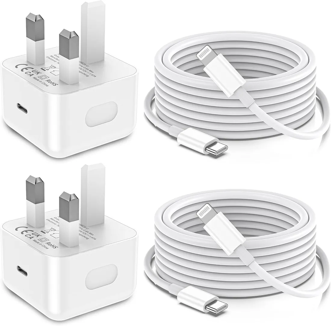 ladowarka-fast-charge-lcogpdoy-2pack-usb-c-kabel-lightning-2m-stan-nowy