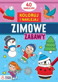 zimowe-zabawy-koloruj-i-naklejaj