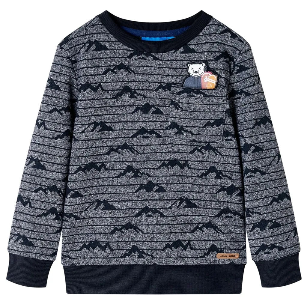 bluza-dziecieca-granatowy-melanz-128-stan-nowy