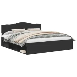 ramka-lozka-czarny-200-x-200-cm-lite-drewno-sosnowe