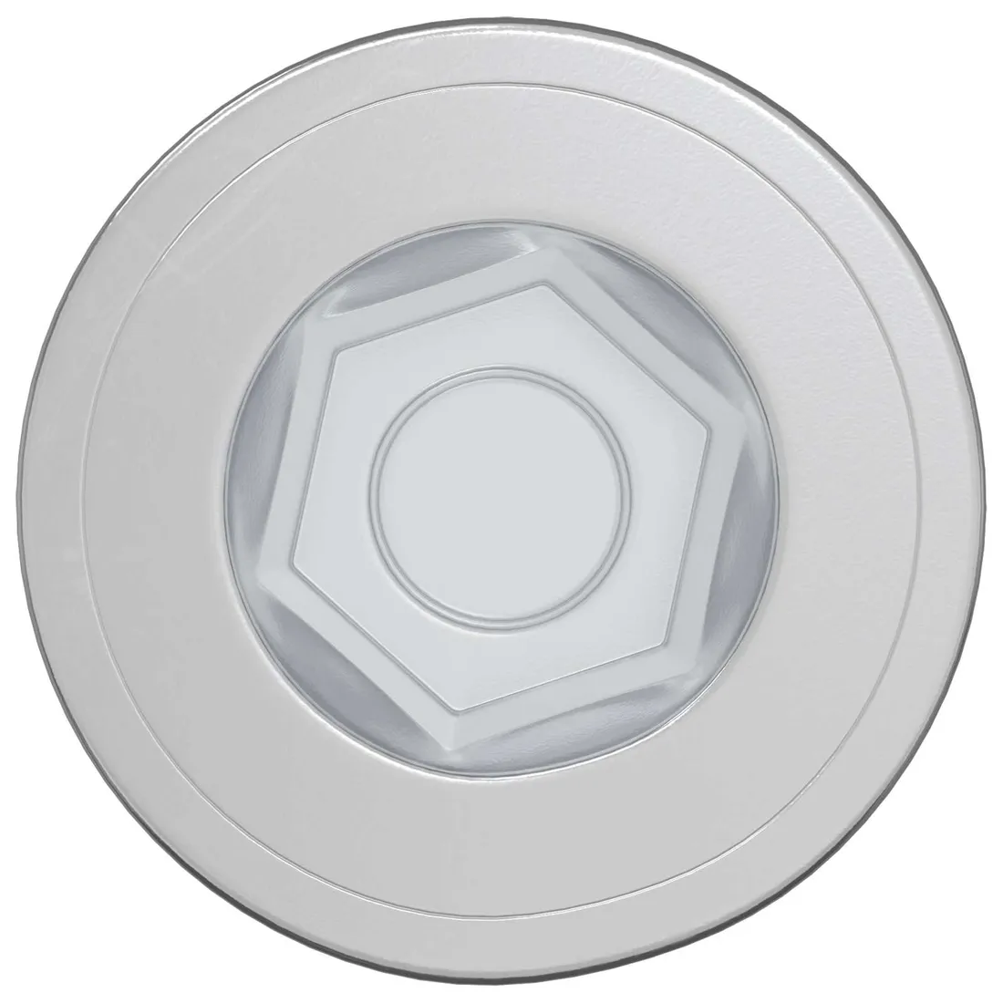 sruby-confirmat-2-pcs-srebrny-metal-stan-nowy