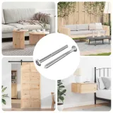 sruby-meblowe-2-pcs-srebrny-m6-x-85-mm-stal-stan-nowy
