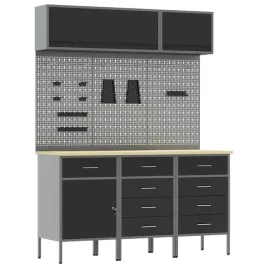 stol-warsztatowy-z-szuflada-8-pcs-czarny-150-x-55-x-200-cm-stal