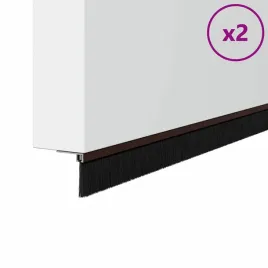 uszczelki-z-szczotka-do-drzwi-na-zatrzask-2-pcs-brazowy-100-cm