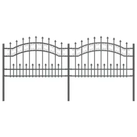 ogrodzenie-ogrodowe-szary-240-x-118-cm-stal-malowana-proszkowo