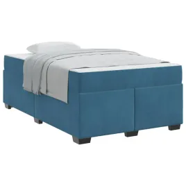 ramka-lozka-z-materacem-ciemnoniebieski-120-x-200-cm-tkanina
