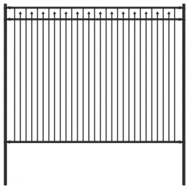 ogrodzenie-ze-szpikulcem-czarny-200-x-200-cm