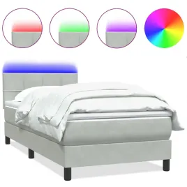 lozko-kontynentalne-z-materacem-i-led-jasnoszare-aksamit-80x210-cm