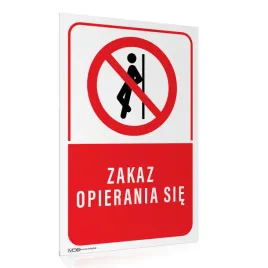 tabliczka-zakaz-opierania-sie-40x60-cm