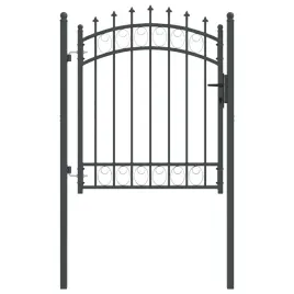 brama-ogrodzeniowa-z-kolcami-z-blokada-szary-125-x-100-cm