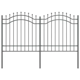 ogrodzenie-ogrodowe-szary-240-x-165-cm-stal-malowana-proszkowo