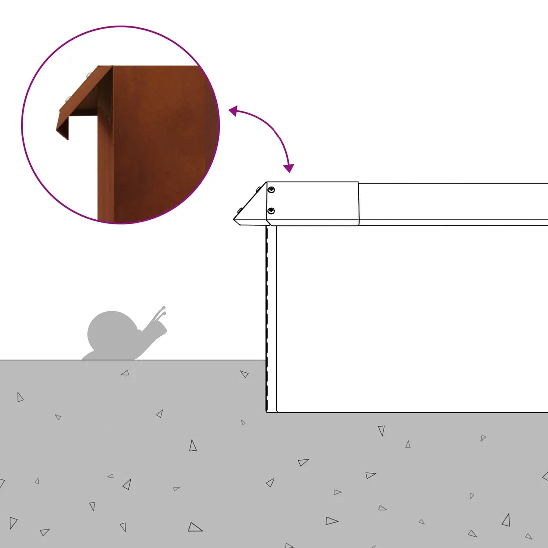 ploty-slimakowe-16-pcs-rdzawy-stan-nowy