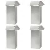 ploty-slimakowe-8-pcs-srebrny-stal-nierdzewna-wysokosc-produktu-25-cm