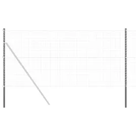 slupek-ogrodzeniowy-12-pcs-szary-stal-malowana-proszkowo