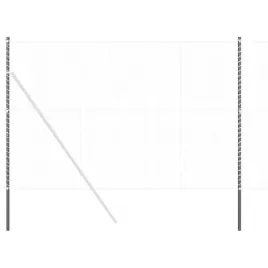 slupek-ogrodzeniowy-2-pcs-szary-stal-malowana-proszkowo