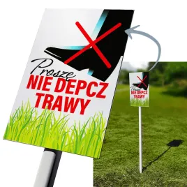 tabliczka-pvc-nie-deptac-trawnika-slupek-50-cm