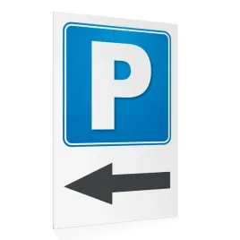 tabliczka-kierunkowa-w-lewo-parking-20x30-cm