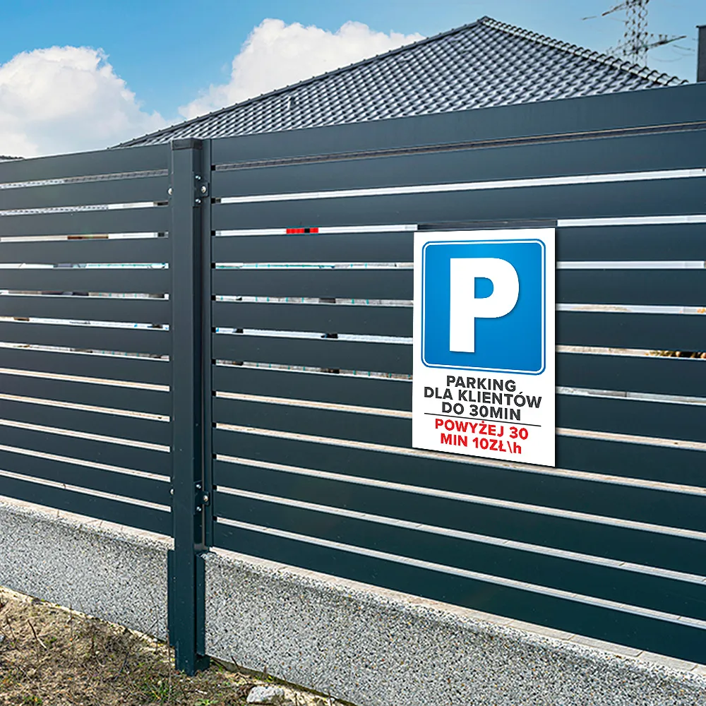 tabliczka-parking-dla-klientow-do-30min-40x60-cm-stan-nowy