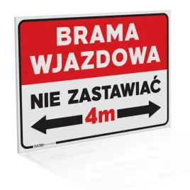 tabliczka-brama-wjazdowa-nie-zastawiac-60x42-cm