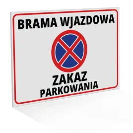 tabliczka-brama-wjazdowa-zakaz-parkowania-60x42-cm