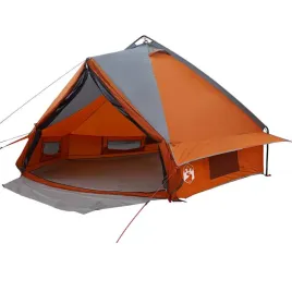 namiot-teepee-z-dachem-szary-i-pomaranczowy-490-x-410-x-210-cm