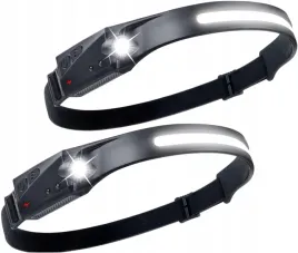 flintronic-2szt-latarka-czolowa-opaska-led-czujnik-ruchu-600lm-usb-ipx4