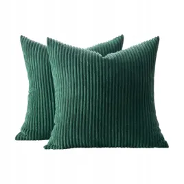 topfinel-poszewki-dekoracyjne-40x40-cm-ciemnozielone-sztruksowe-2-szt