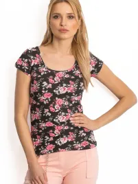 t-shirt-czarny-z-nadrukiem-kwiatowym-one-size