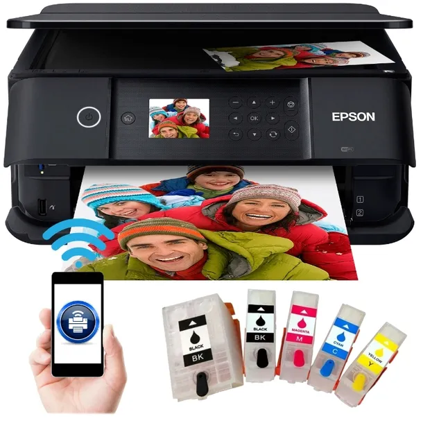 DRUKARKA WIELOFUNKCYJNA Epson XP-6100 WiFi Duplex Wydruk CD Wieczne tusze