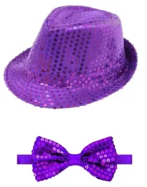 fioletowy-kapelusz-cekinowy-fedora-muszka-cekin-disco-karnawal
