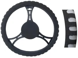 pokrowiec-na-kierownice-37-39cm-czarno-szary