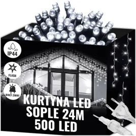 kurtyna-swietlna-sople-500-led-biale-zimne-lampki-zewnetrzne-24m-flash