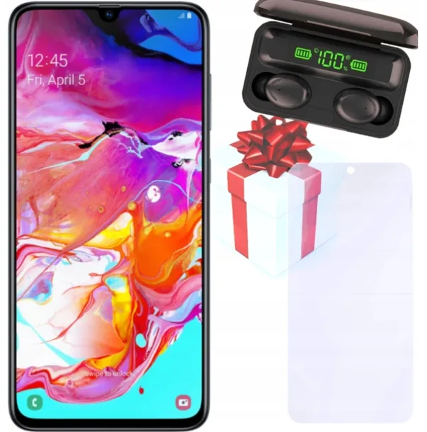 SAMSUNG GALAXY A70 6 / 128 GB CZARNY 3 LATA GWAR + UBEZP GRATISY