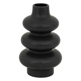 ceramiczny-wazon-na-kwiaty-rosliny-czarny-nowoczesny-dekoracja-stolu-25-cm