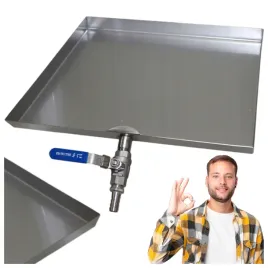 taca-nierdzewna-kwadratowa-45x45-ociekacz-z-odplywem