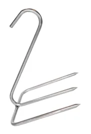 hak-potrojny-do-wedzenia-mies-kurczaka-boczku-gruby-5mm-16cm-stal-inox