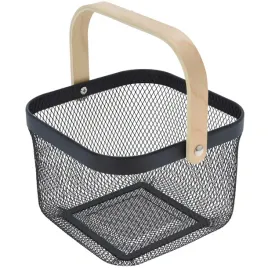 koszyk-metalowy-czarny-loft-z-drewniana-raczka-uniwersalny-organizer-25-cm