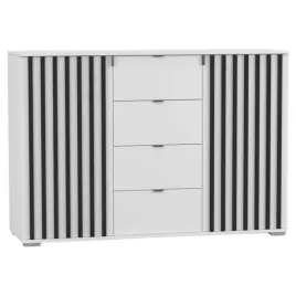 komoda-lara-ii-135-x-44-x-93-szuflady-biala-czarne-lamele-producent