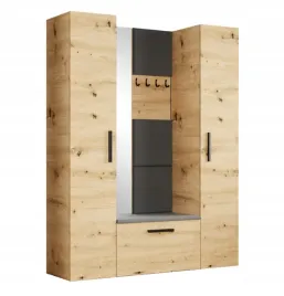 artisan-garderoba-przedpokoj-161cm-margo-panele-tapicerowane-mr-5-kolorow