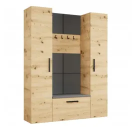 artisan-garderoba-przedpokoj-161cm-margo-panele-tapicerowane-mr-5-kolorow