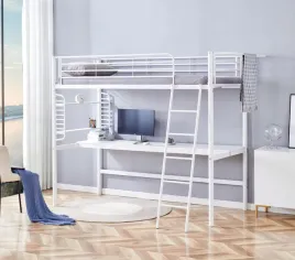 lozko-pietrowe-90x200cm-z-biurkiem-biale-pietrowe-ze-schodkami-z-antresola