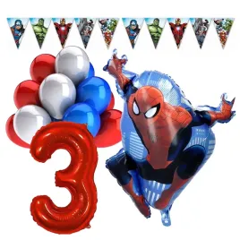 scianka-dekoracja-zestaw-balonow-na-3-urodziny-spider-man-18-szt