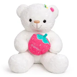 xxl-mega-wielki-mis-z-truskawka-maskotka-pluszak-na-walentynki-bialy-80-cm